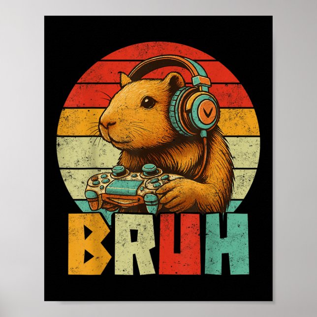 Poster Presentes Engraçados Para Capybara Lovers Meninos  (Frente)