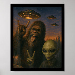 Poster Presentes engraçados para homens Pé Grande Alien R
