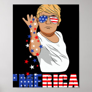 Poster Presentes Engraçados Trump Sal Merica Liberdade 4