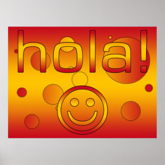 Pôster Presentes Espanhóis: Alô / Rosto Hola