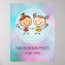 Presentes Kawaii para Amigas BFF Besties Fofas par