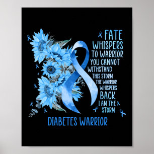 Poster Presentes Meses De Consciência Da Diabetes Para Um