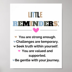 Poster Presentes Motivacionais Inspiradores Pequenas Lemb