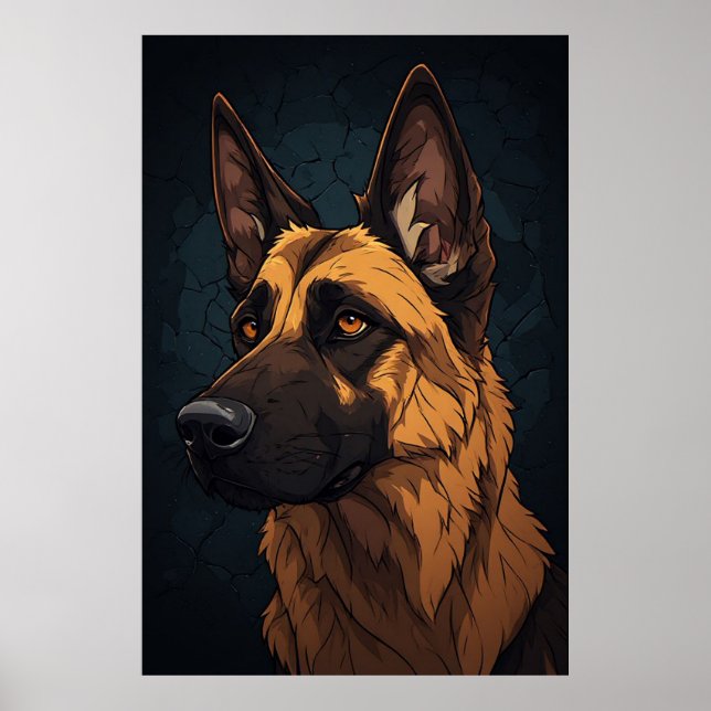 Poster 🐕 Presentes para Donos de Pastor Alemão 🐕 (Frente)