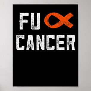 Poster Presentes Para Mulheres Fck Cancer Chemo F Distânc