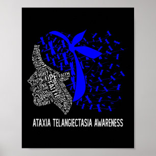 Poster Presentes Para Mulheres Usamos Azul Para Ataxia Te