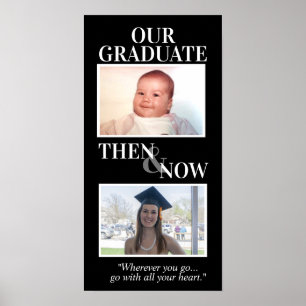 Poster Presentes personalizados de graduação, então e 