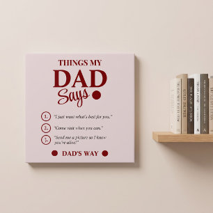 Poster Presentes Personalizados para o Dia do Pai com Fra