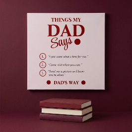 Poster Presentes Personalizados para o Pai com Frases do 