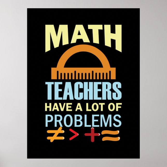 Poster Presentes Professores De Matemática Têm Muitos Pro (Frente)