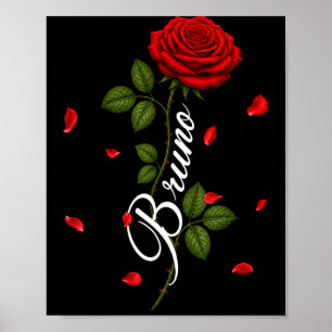 Poster Presentes Vintage Bruno Retro Clic Para Homens Mul
