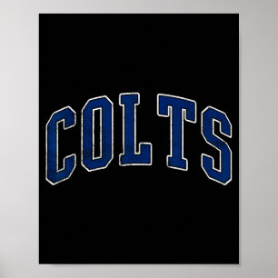 Poster Presentes Vintage Retro Colts Nome Homens Mulheres