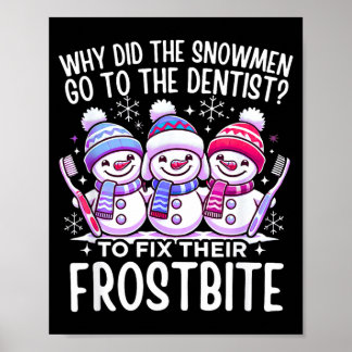 Poster Presépio de Natal Dentista Dental Instantâneo Xmas