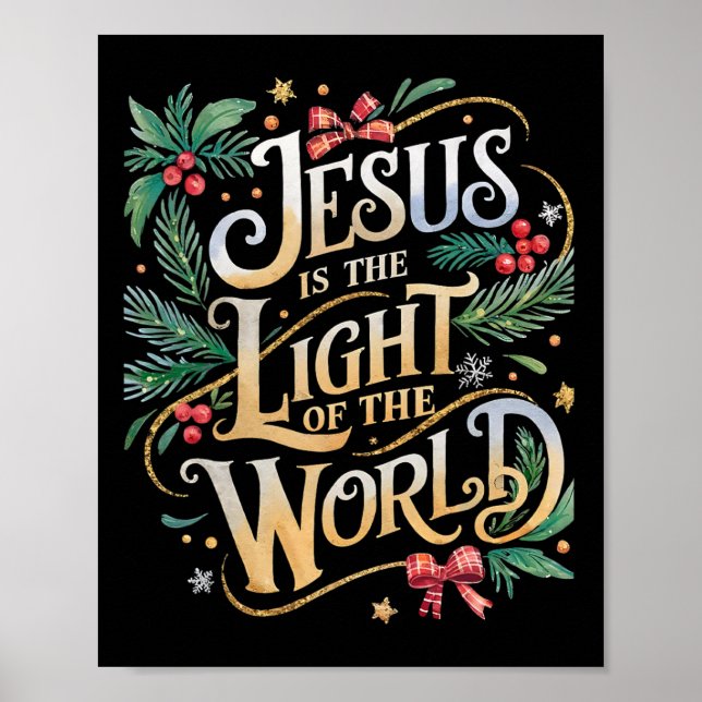 Poster Presépio Natalino Cristão Presentes Jesus É  (Frente)