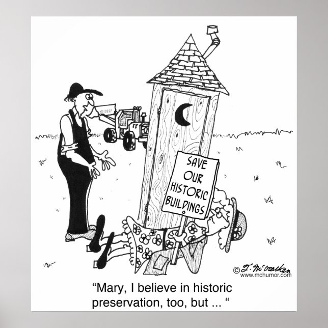 Poster Preservação histórica de Outhouses? (Frente)