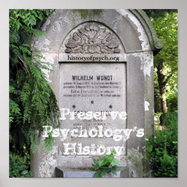 Pôster Preservar a história da psicologia