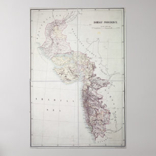 Pôster Presidência de Bombaim, 1890