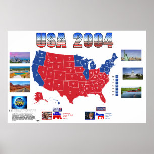 POSTER Presidencial 2004 dos EUA