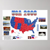 POSTER Presidencial 2008 dos EUA