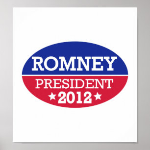 Pôster Presidente 2012 de Romney