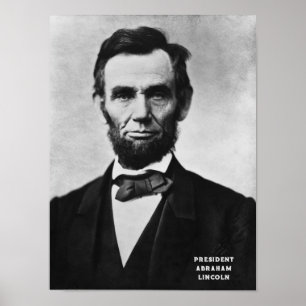 Poster Presidente Abraham Lincoln EUA