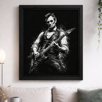 Presidente Abraham Lincoln Tocando Violão