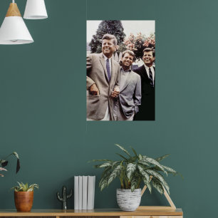 Poster Presidente americano John Kennedy & Robert & Ted