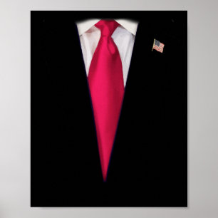 Poster Presidente Americano Trump Suit Easy Halloween Cos