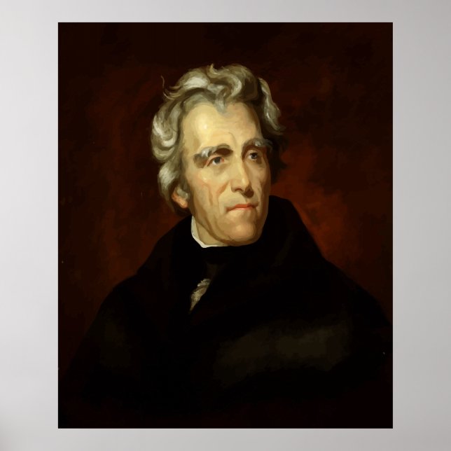 Pôster Presidente Andrew Jackson (Frente)