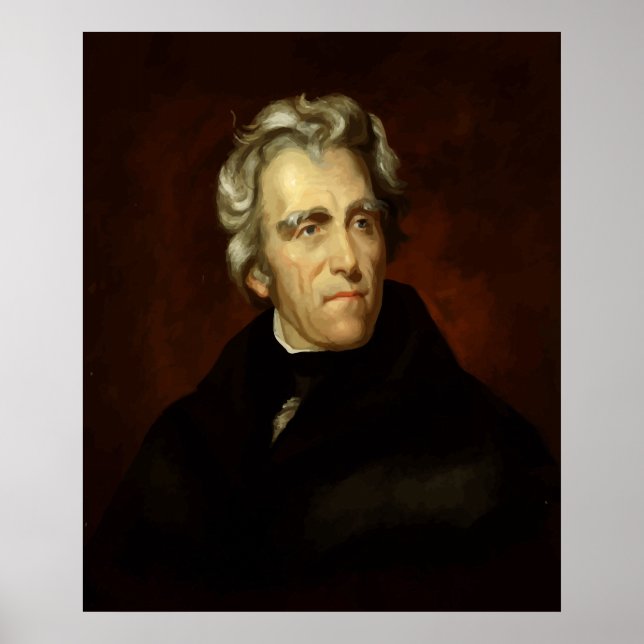 Pôster Presidente Andrew Jackson (Frente)