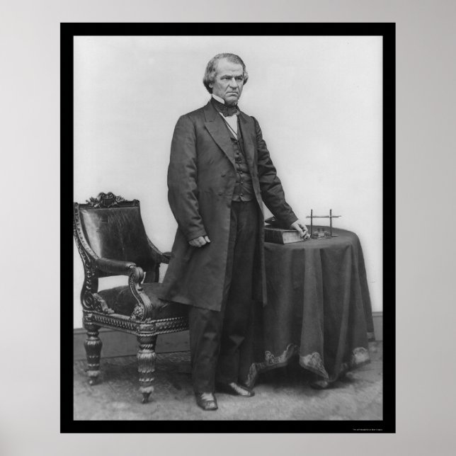 Poster Presidente Andrew Johnson 1867 (Frente)