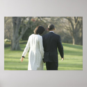 Pôster Presidente Barack Obama e Primeira-Dama Michelle