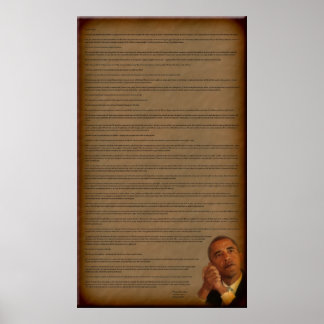 Poster Presidente Barack Obama Inauguração Endereço