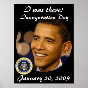 Pôster Presidente comemorativo Obama Inauguração