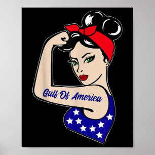 Poster Presidente Da América Do Golfo Dos Eua Trump 2025