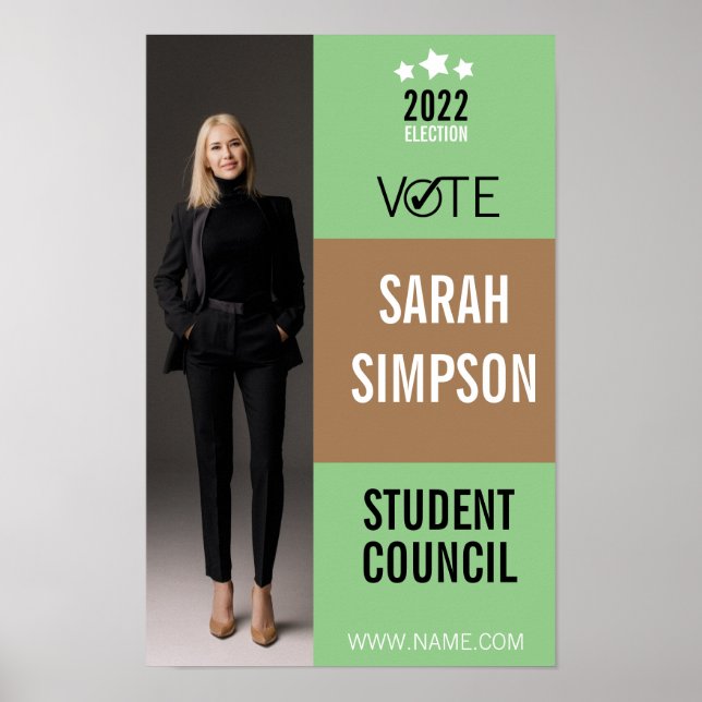 Poster presidente da classe poster, conselho estudantil (Frente)