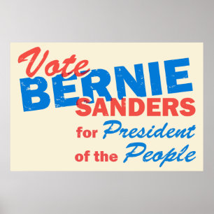 Poster Presidente das máquinas de lixar de Bernie das