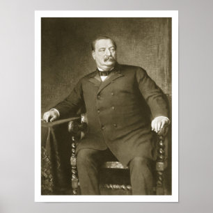 Pôster Presidente de Grover Cleveland, 2ò e 24o do Un do