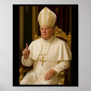 Poster Presidente do Papa Trump Pope Donald Trump Men Mul