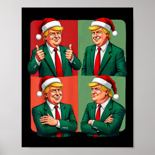 Poster Presidente Donald Trump Inauguração 2025 Retro Chr