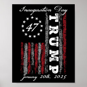 Poster Presidente Donald Trump Inauguration Day 2025 Us F