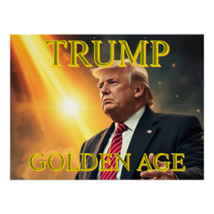 PÔSTER PRESIDENTE DONALD TRUMP OURO AGE
