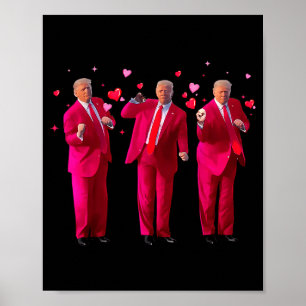 Poster Presidente Engraçado Trump Dançando Donald Trump C