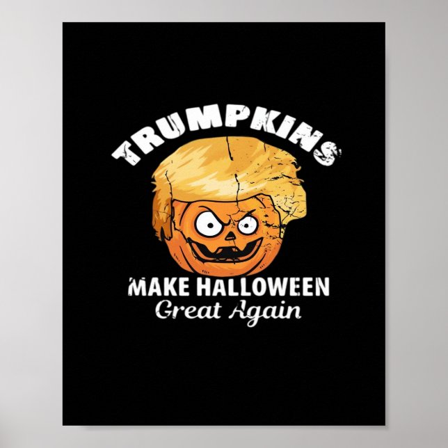 Poster Presidente Funny Trumpkins Halloween (Frente)