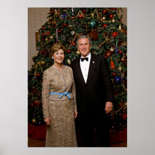 Poster Presidente George Bush, Laura Natal do Ano Branco