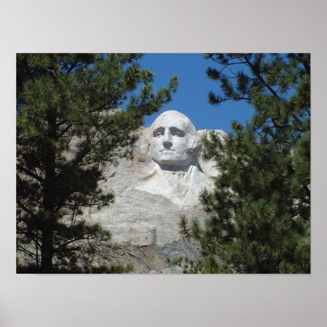Poster Presidente George Washington, Monte Rushmore (Frente)