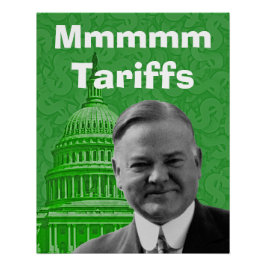 Pôster Presidente Herbert Hoover TariFF