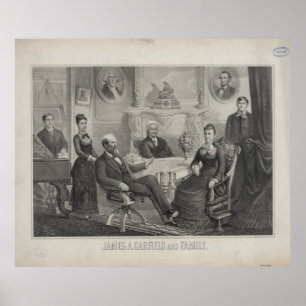 Pôster PRESIDENTE JAMES ABRAM GARFIELD e família