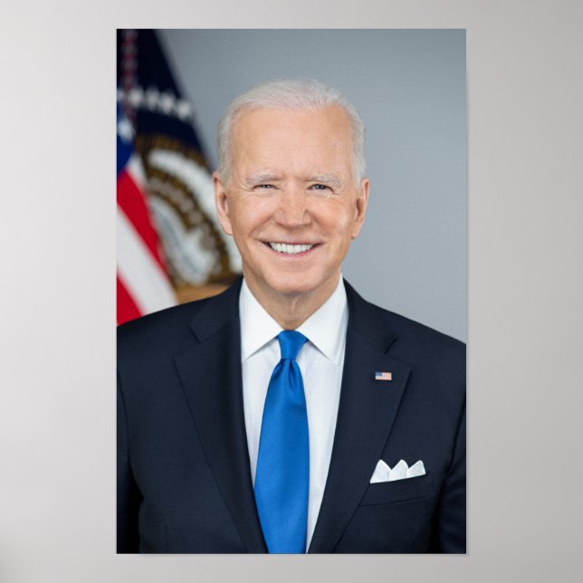 Poster Presidente Joe Biden Jornal 2021 Retrato pequeno (Frente)