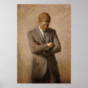 Pôster Presidente John Kennedy - Retrato Oficial